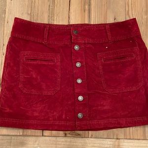 Maroon corduroy Free People skirt Size 31